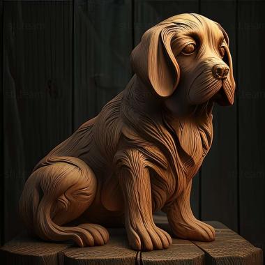 3D model Brazilian fila dog (STL)